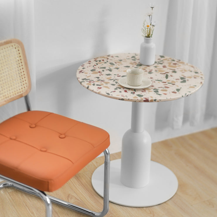 Metal Contemporary Dining Table Concrete Top Table for Dining Room