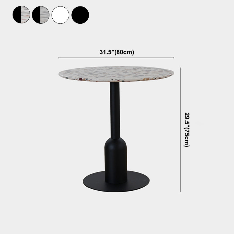 Metal Contemporary Dining Table Concrete Top Table for Dining Room