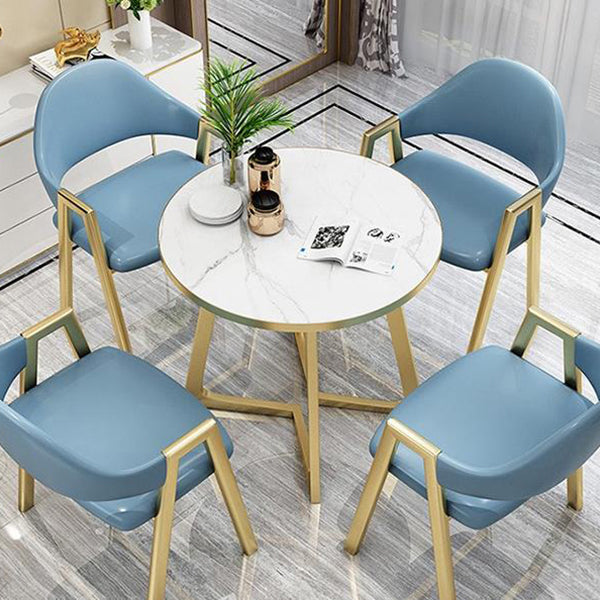 Luxusstil Esstisch Haus kleiner Apartmenttisch mit Metallbasis