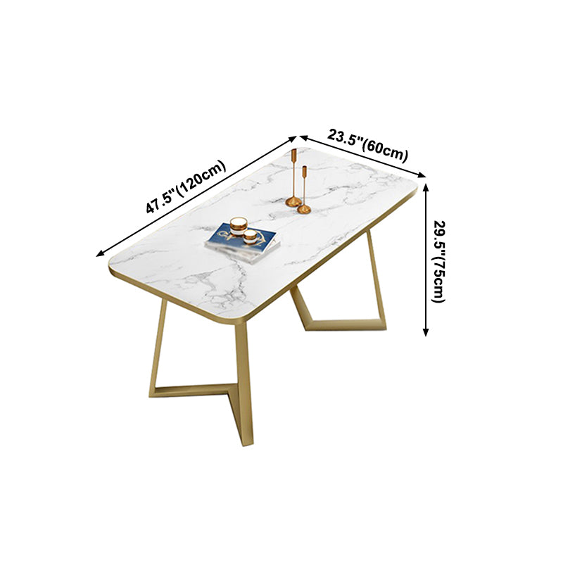 Luxusstil Esstisch Haus kleiner Apartmenttisch mit Metallbasis