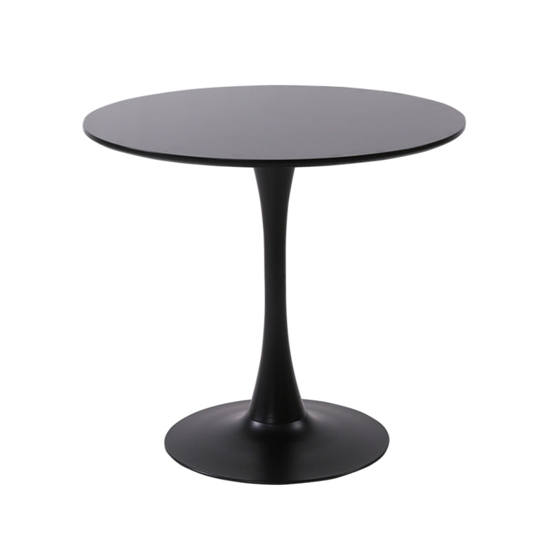 Metal Contemporary Round Dining Table Tulip Base Table for Dining Room and Kitchen