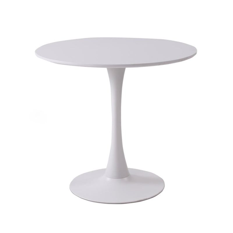 Metal Contemporary Round Dining Table Tulip Base Table for Dining Room and Kitchen