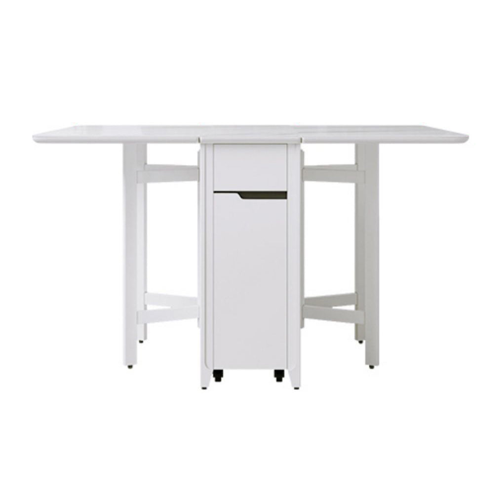 Rectangle Stone Dining Site Table Simplicity Style Drop Leaf Table for Home