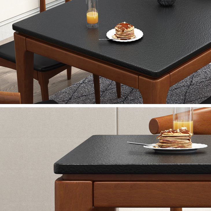 4-foot Stone Furniture Midcentury Style Rectangle Dining Table for Indoor