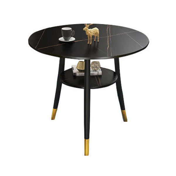 Stone Dining Table Traditional Luxury Round Dining Site Table with Tripod Base