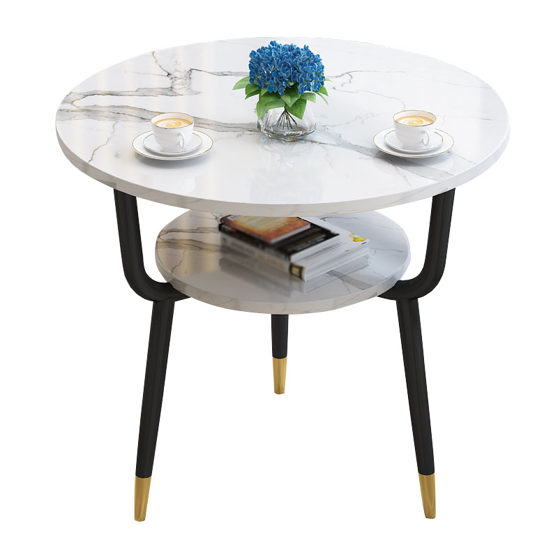 Round Dining Site Table Traditional Luxury Tripod Base Furniture for Indoor