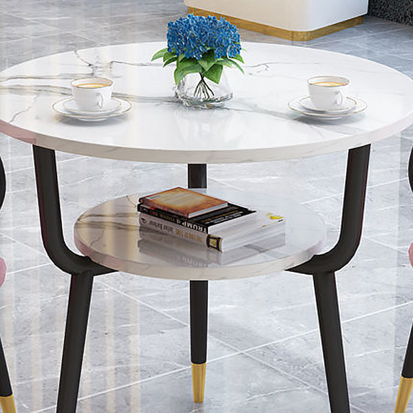 Round Dining Site Table Traditional Luxury Tripod Base Furniture for Indoor