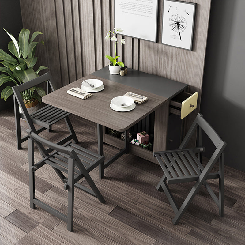 Rectangle Mid-Century Modern Dining Table Wood Base Table for Home Kitchen Dinner