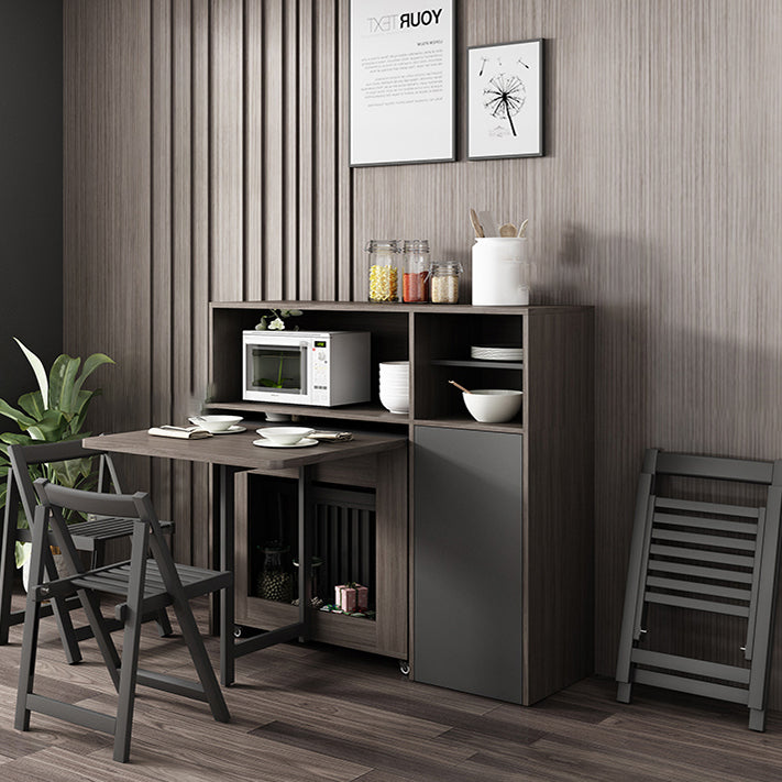 Rectangle Mid-Century Modern Dining Table Wood Base Table for Home Kitchen Dinner