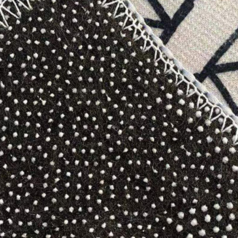 Luxury Washable Carpet Funky Contrast Panel Area Rug Polyester Non-Slip Carpet for Home Decor