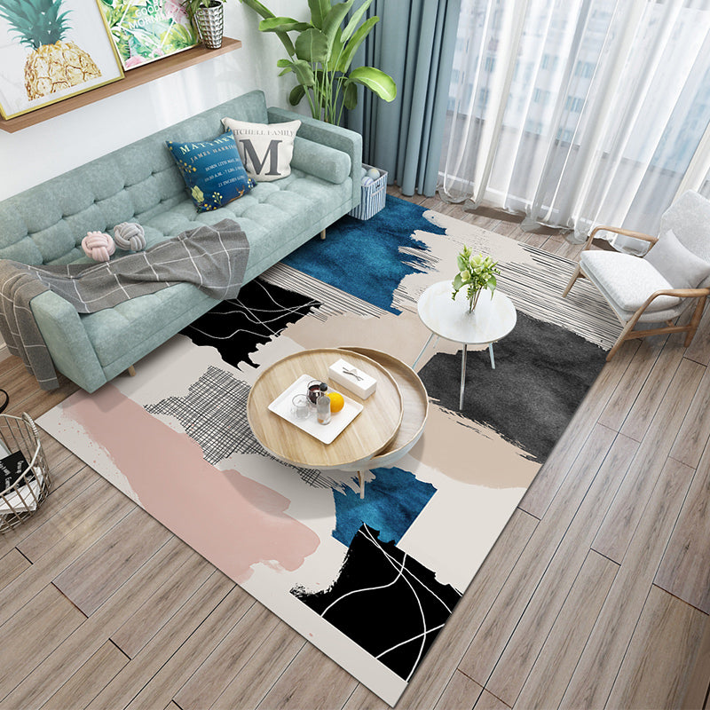 Stylish Abstract Pattern Indoor Rug Novelty Carpet Stain Resistant Area Carpet for Living Room