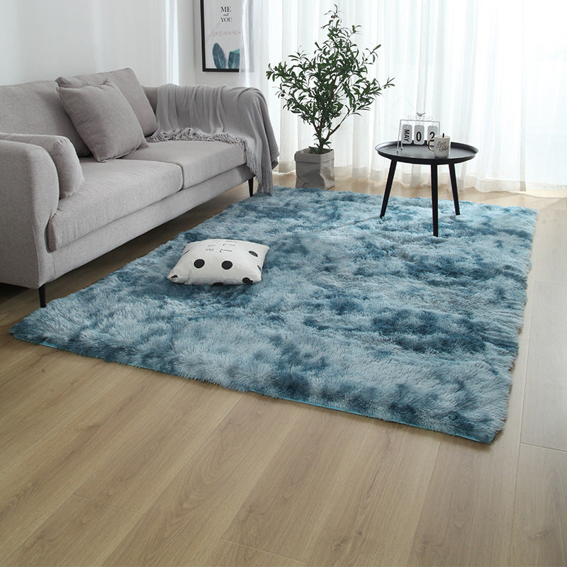 Einfachheit waschbarer Teppichkrawatte Farbstoff Druck Funky Teppich Polyester Shag Teppich mit Rutsch-Rücken