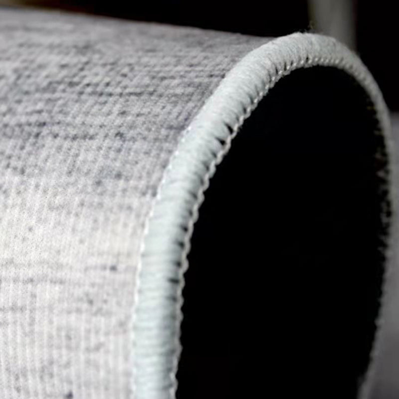 Chic Grey Area Rug Modern Polyester Area Carpet Geometric Pattern Anti-Slip Rug for Living Room