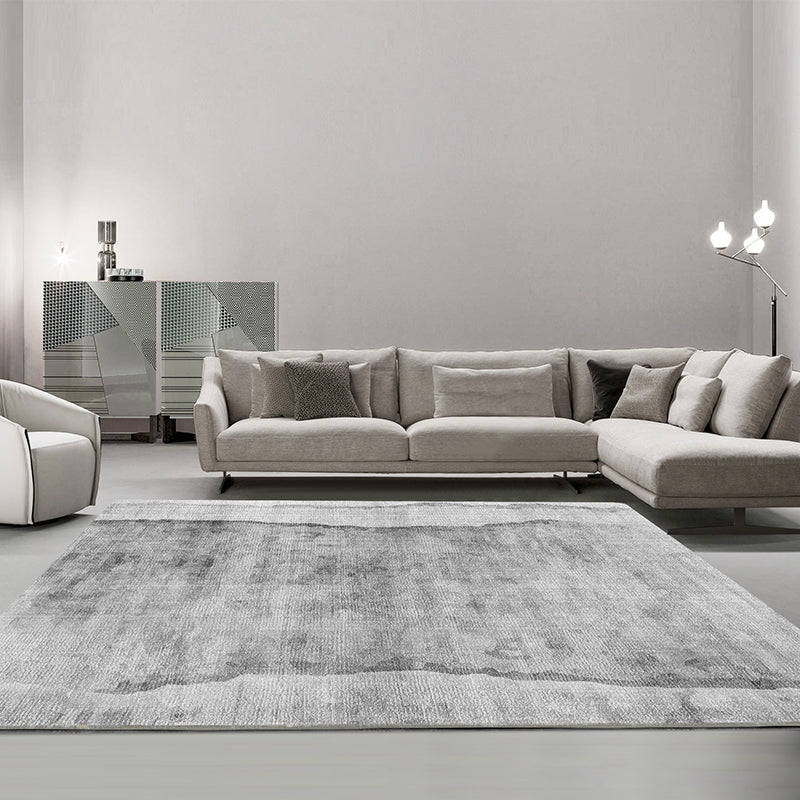 Alfombra moderna de la alfombra gris área de impresión geométrica alfombra de poliéster alfombra resistente a la mancha para decoración del hogar