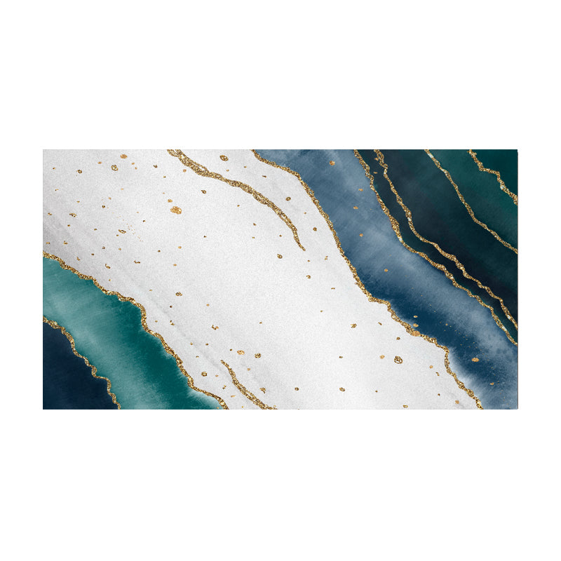 Stylish Modern Rug Grey Polyester Area Rug Geometric Pattern Non-Slip Backing Rug for Bedroom