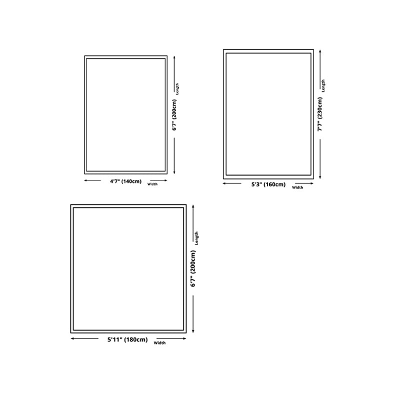 Chic Modern Area Rug Geometric Pattern Polyester Area Carpet Non-Slip Backing Rug for Living Room