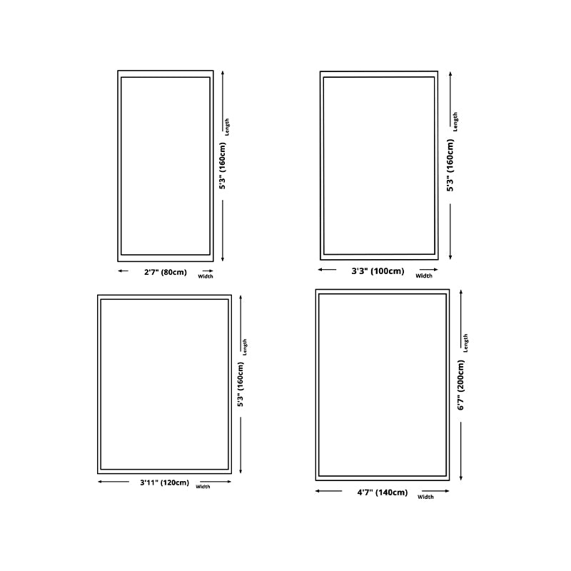 Beige Living Room Area Rug Color Block Polyester Area Carpet Non-Slip Backing Area Rug