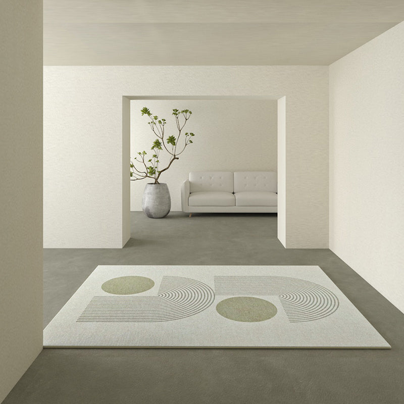 Freizeit Teppich Teppich Moderner Streifenmuster Teppich Polyester Waschbar Teppich mit Rutsch-Rücken