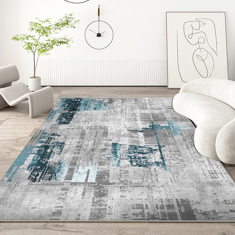 Alfombra industrial de la acuarela alfombra casual alfombra lavable con motos para decoración del hogar