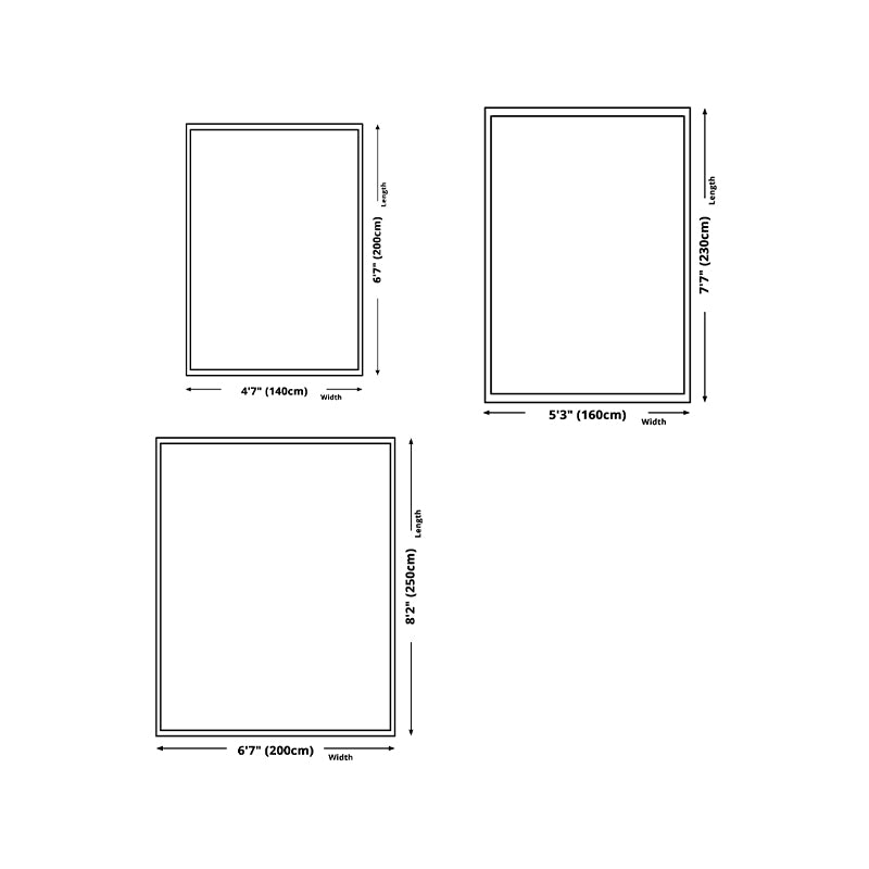 Industrial Watercolor Area Rug Casual Mottled Carpet Washable Anti-Slip Carpet for Home Decor