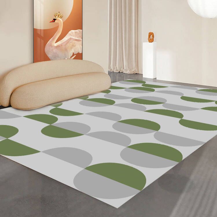 Leisure Carpet Funky Contrast Panel Area Rug Polyester Living Room Carpet with Non-Slip Backing