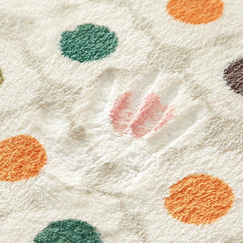 Stylish Color-Blocked Carpet Modern Polyester Area Rug Non-Slip Backing Rug for Drawing Room