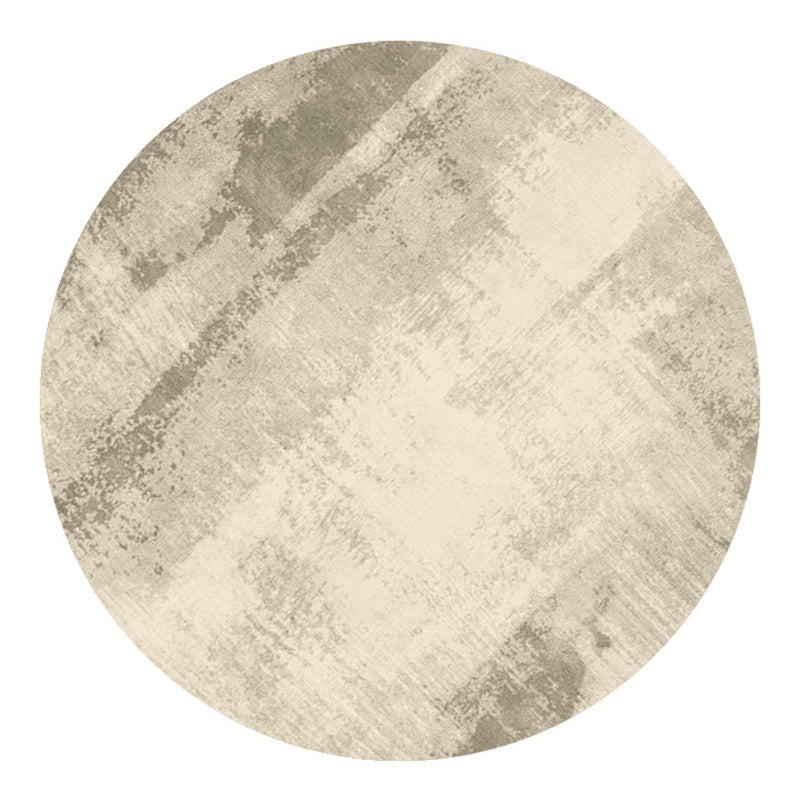 Moderne Kontrastfarbe Fläche Teppichbraun Polyester Fläche Teppich Anti-Rutsch-WASY-Pflege Teppich für Wohnzimmer