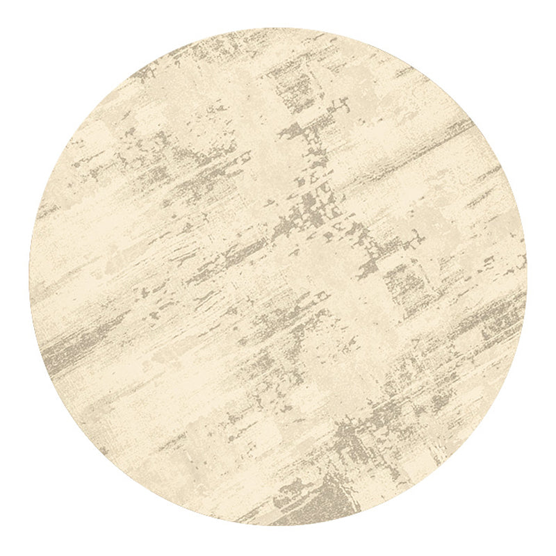 Moderne Kontrastfarbe Fläche Teppichbraun Polyester Fläche Teppich Anti-Rutsch-WASY-Pflege Teppich für Wohnzimmer