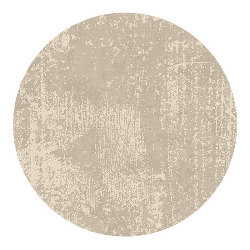 Modern Contrast Color Area Carpet Brown Polyester Area Rug Anti-Slip Wasy Care Rug for Living Room