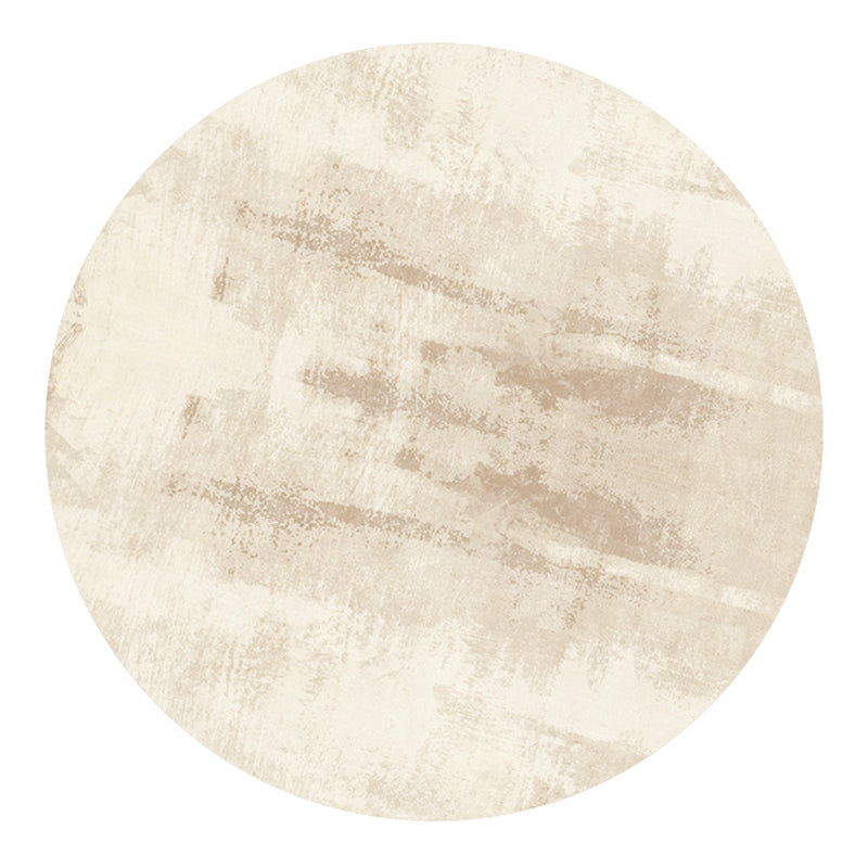 Moderne Kontrastfarbe Fläche Teppichbraun Polyester Fläche Teppich Anti-Rutsch-WASY-Pflege Teppich für Wohnzimmer