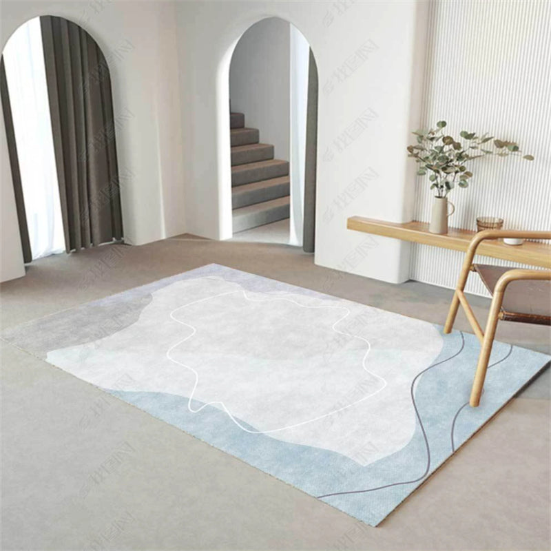 Tappeto moderno del tappeto area di colore del salotto in poliestere tappeto anti-slip easy care tappeto
