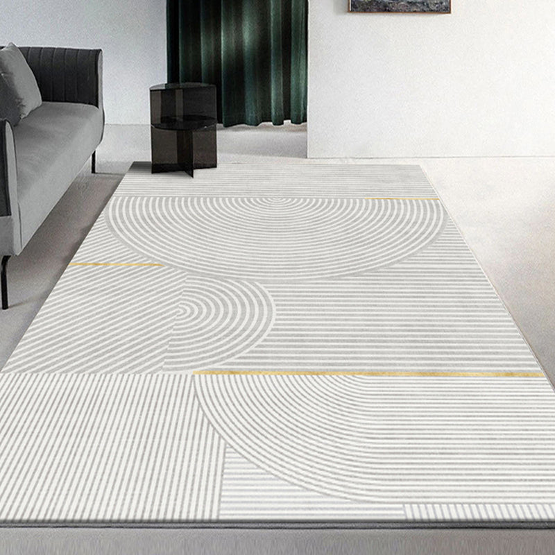 Alfombra de área en negrita alfombra de estampado de estampado moderno alfombra interior lavable de poliéster con respaldo sin deslizamiento