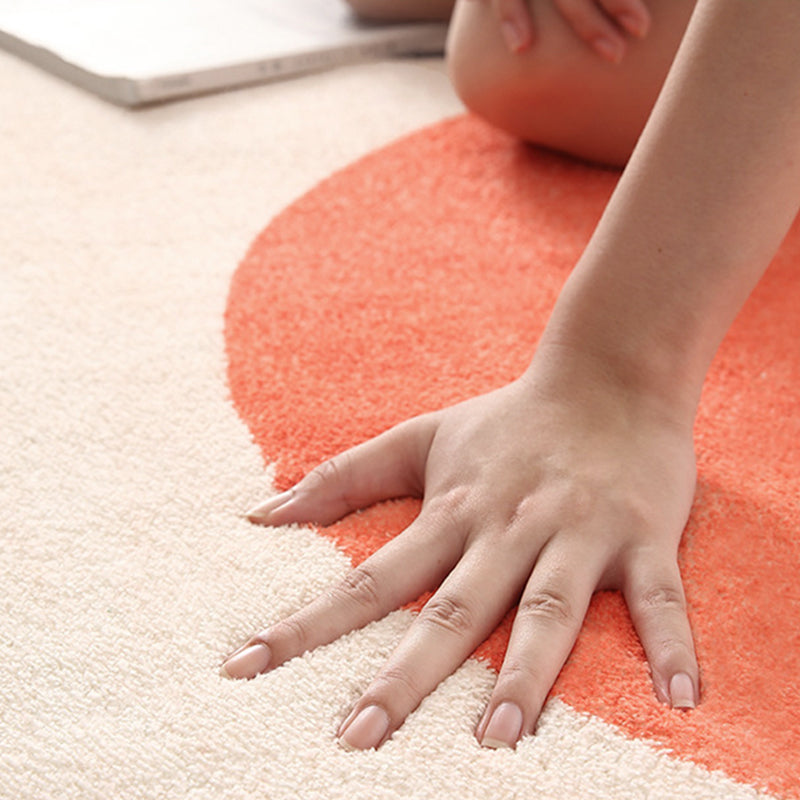 Stylish Plaid Pattern Area Rug Brown Polyester Area Carpet Stain Resistant Rug for Home Decor