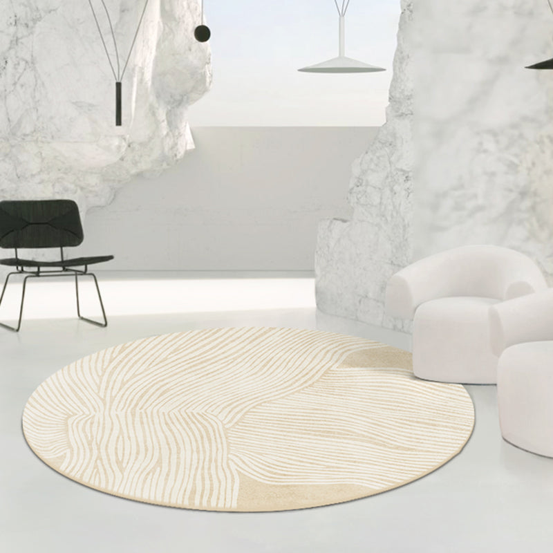 Tapis de rayures de tapis moderne beige tapis lavable antidérapant un tapis lavable antidérapant pour décoration intérieure