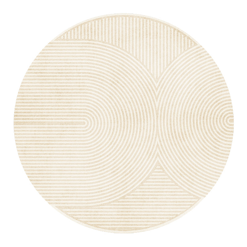 Tapis de rayures de tapis moderne beige tapis lavable antidérapant un tapis lavable antidérapant pour décoration intérieure