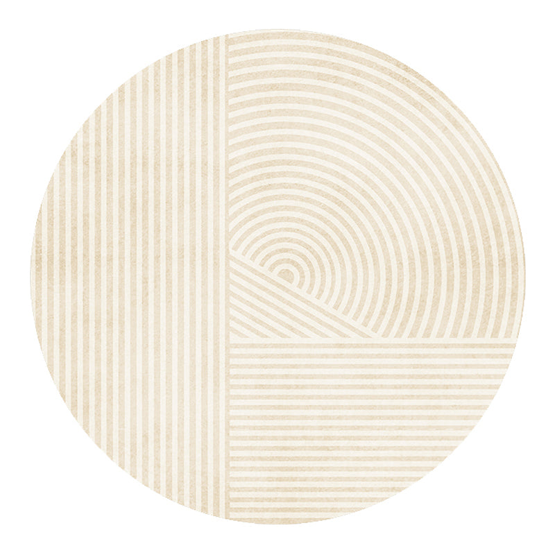 Tapis de rayures de tapis moderne beige tapis lavable antidérapant un tapis lavable antidérapant pour décoration intérieure