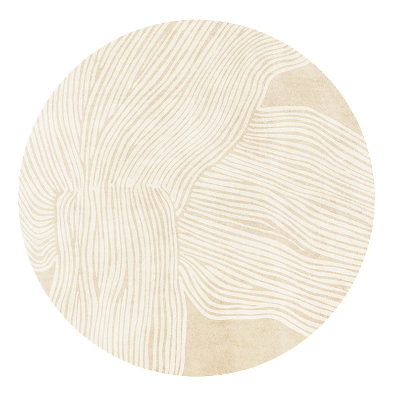 Tapis de rayures de tapis moderne beige tapis lavable antidérapant un tapis lavable antidérapant pour décoration intérieure