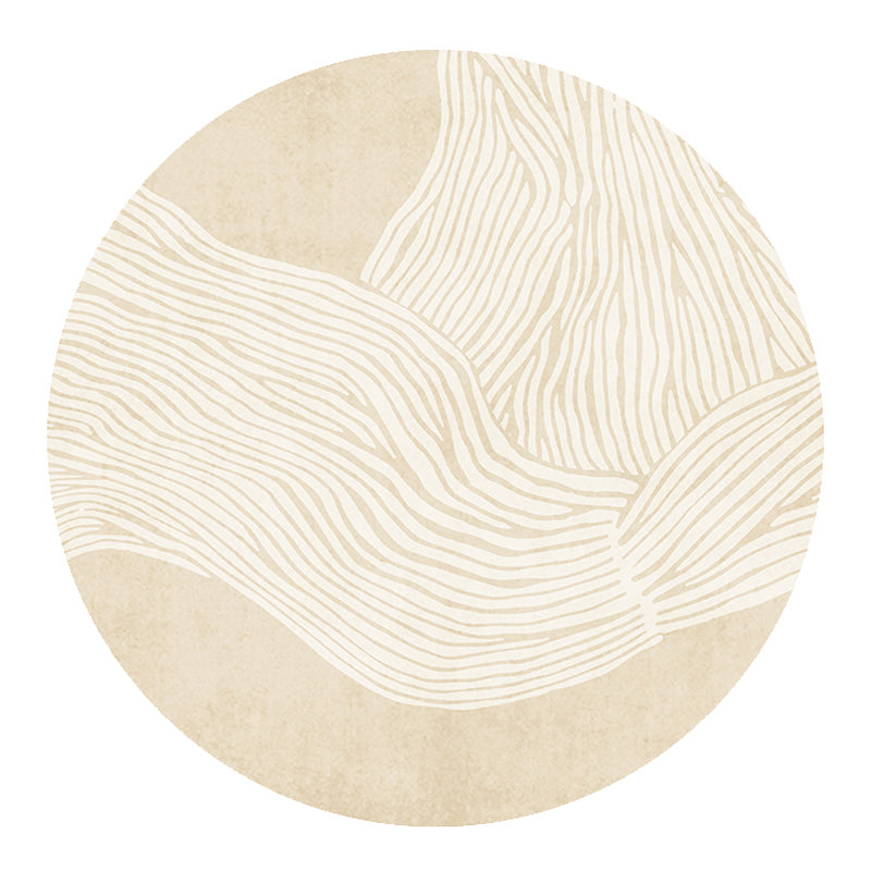 Tapis de rayures de tapis moderne beige tapis lavable antidérapant un tapis lavable antidérapant pour décoration intérieure