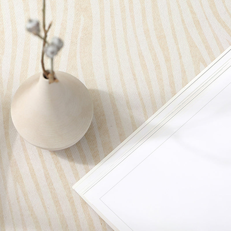 Tapis de rayures de tapis moderne beige tapis lavable antidérapant un tapis lavable antidérapant pour décoration intérieure