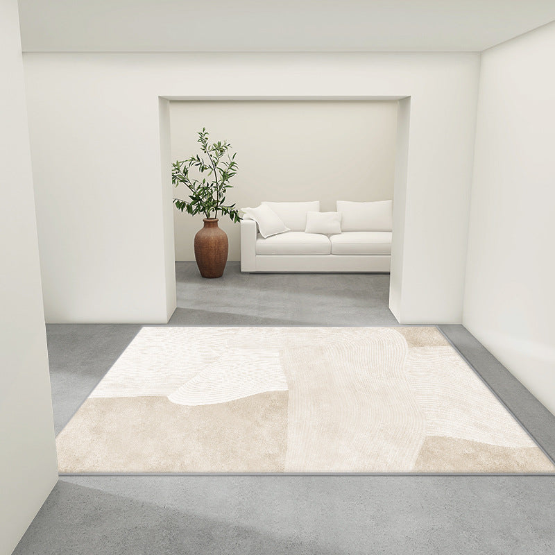 Tapis de salon moderne Modèle géométrique Polyester Area Tapis Tacon Rison Risque