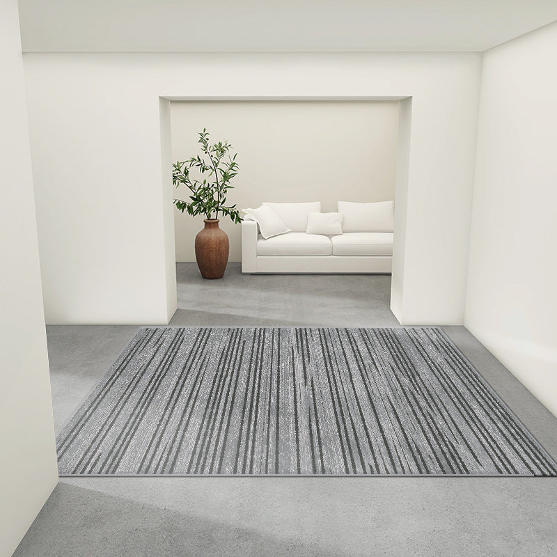 Tapis de salon moderne Modèle géométrique Polyester Area Tapis Tacon Rison Risque