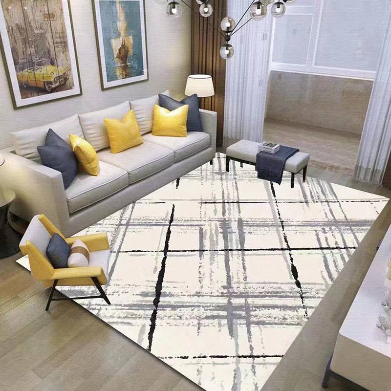 Alfombra artística de la alfombra de interior del área del patrón abstracto creativo alfombra del poliéster sin deslizamiento para sala de estar