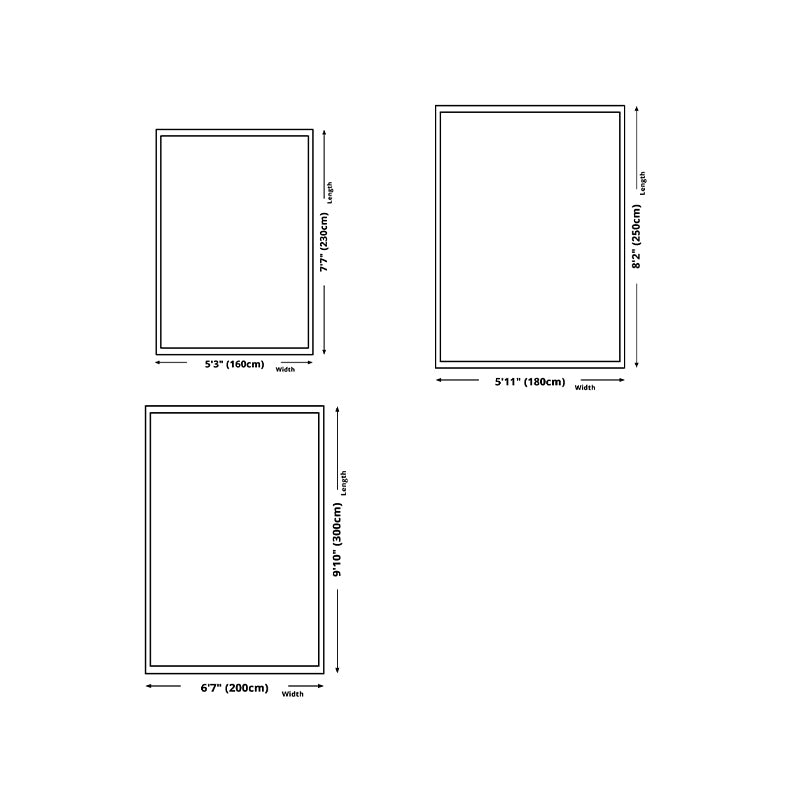 Magnifique tapis de zone de polyester tapis lavable tapis de support sans glissement pour salon