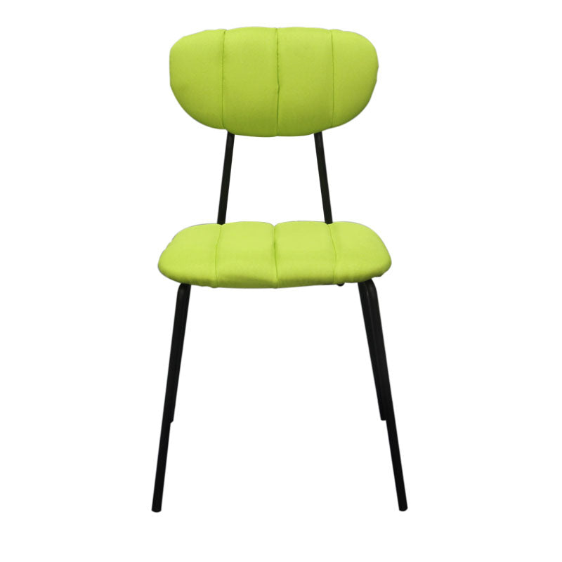 Les chaises de salle à manger sans bras tapissées par style minimaliste ouvrent les chaises latérales de salle à manger arrière