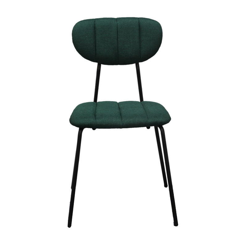 Les chaises de salle à manger sans bras tapissées par style minimaliste ouvrent les chaises latérales de salle à manger arrière