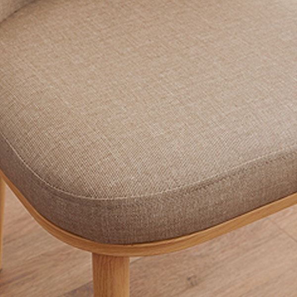 Silla de comedor moderna para interiores y exteriores, silla con respaldo sólido acolchado sin brazos de metal