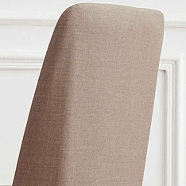 Silla de comedor moderna para interiores y exteriores, silla con respaldo sólido acolchado sin brazos de metal