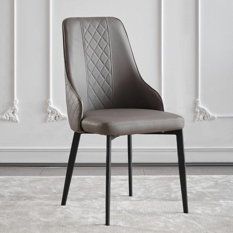 Hedendaagse stijl Parsons Dining zijstoelen gestoffeerde armloze eetkamerstoelen