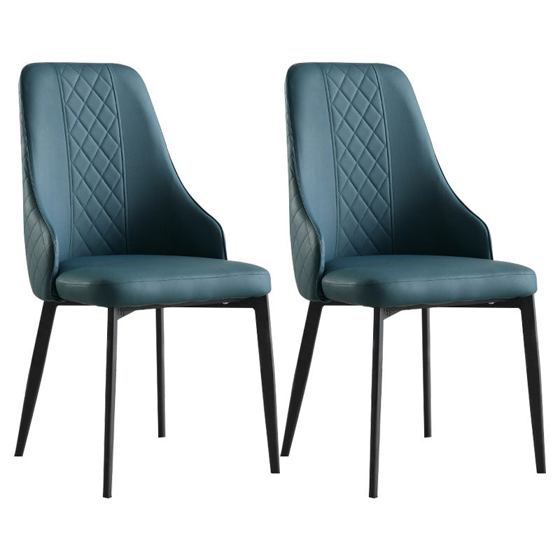 Hedendaagse stijl Parsons Dining zijstoelen gestoffeerde armloze eetkamerstoelen
