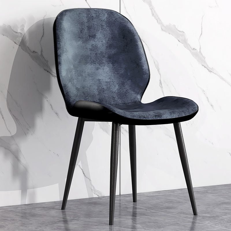 Minimalist Style Wingback Parsons Chairs Armless Dining Chairs for Kitchen